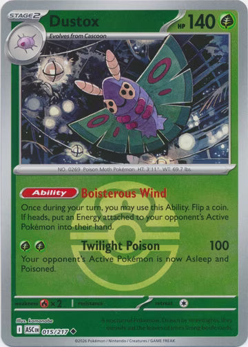 Ascended Heroes - 015/217 - Dustox - Ball Reverse Holo