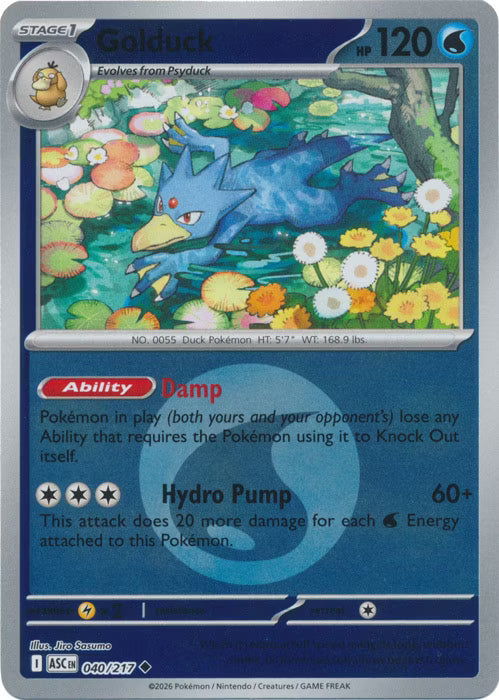 Ascended Heroes - 040/217 - Golduck - Energy Reverse Holo