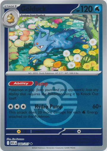 Ascended Heroes - 040/217 - Golduck - Ball Reverse Holo