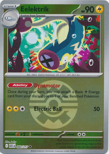 Ascended Heroes - 060/217 - Eelektrik - Ball Reverse Holo