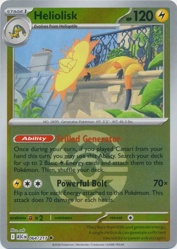 Ascended Heroes - 064/217 - Heliolisk - Ball Reverse Holo