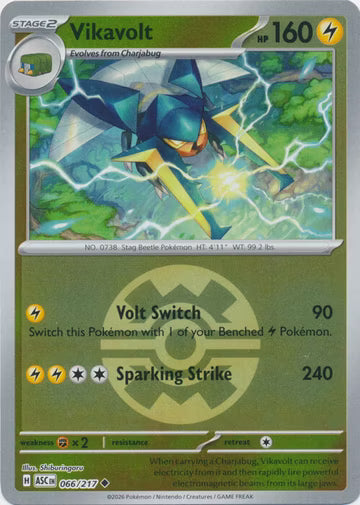 Ascended Heroes - 066/217 - Vikavolt - Ball Reverse Holo
