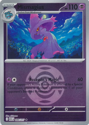 Ascended Heroes - 086/217 - Mismagius - Ball Reverse Holo