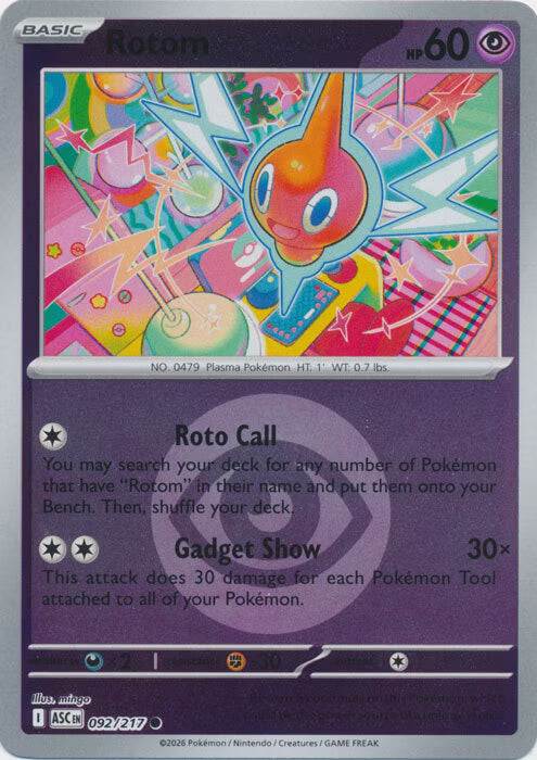 Ascended Heroes - 092/217 - Rotom - Energy Reverse Holo