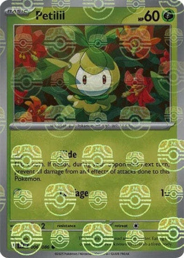 Black Bolt - 006/086 - Petilil - Master Ball Reverse Holo