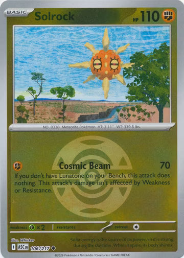 Ascended Heroes - 106/217 - Solrock - Ball Reverse Holo