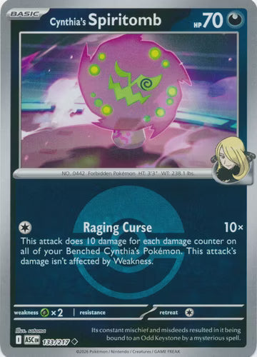 Ascended Heroes - 133/217 - Cynthia's Spiritomb - Ball Reverse Holo