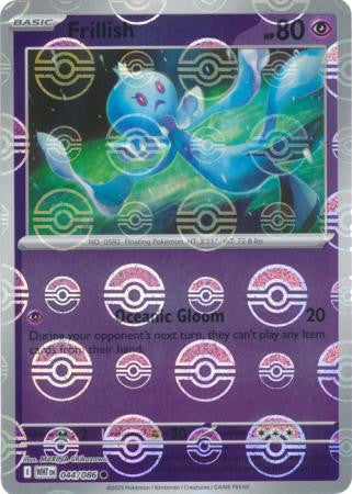 White Flare - 044/086 - Frillish - Poké Ball Reverse Holo