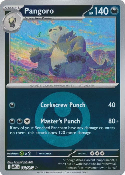 Ascended Heroes - 140/217 - Pangoro - Energy Reverse Holo