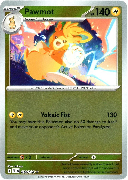 Phantasmal Flames - 034/094 - Pawmot - Reverse Holo