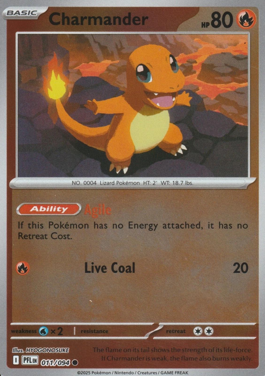 Phantasmal Flames 011/094 Charmander Reverse Holo Cards Center