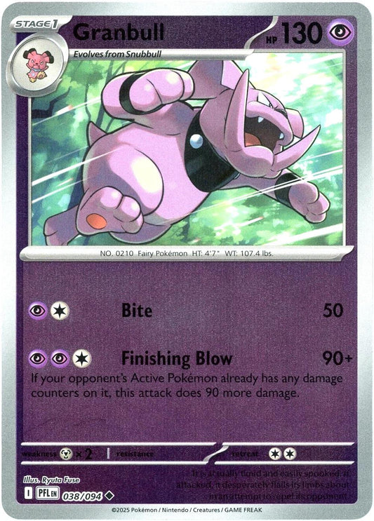 Phantasmal Flames - 038/094 - Granbull - Reverse Holo
