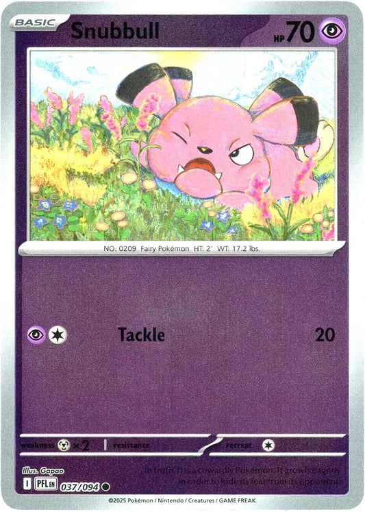 Phantasmal Flames - 037/094 - Snubbull - Reverse Holo