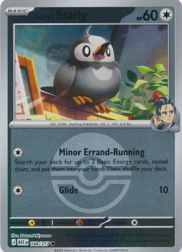 Ascended Heroes - 168/217 - Larry's Starly - Ball Reverse Holo