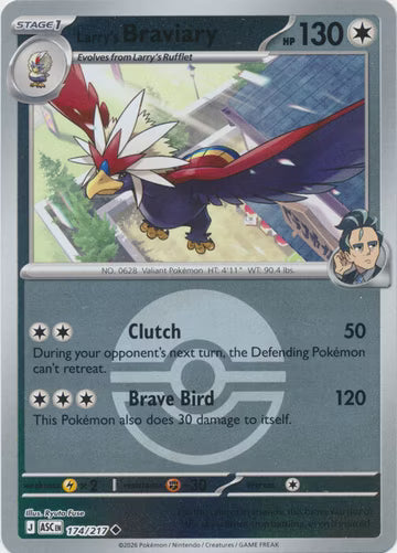 Ascended Heroes - 174/217 - Larry's Braviary - Ball Reverse Holo