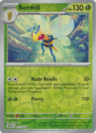 151 - 015/165 - Beedrill - Reverse Holo