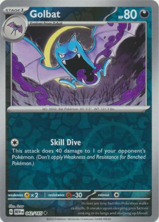 151 - 042/165 - Golbat - Reverse Holo