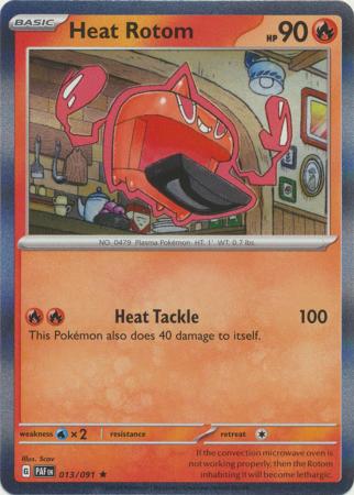 Paldean Fates - 013/091 - Heat Rotom - Holo