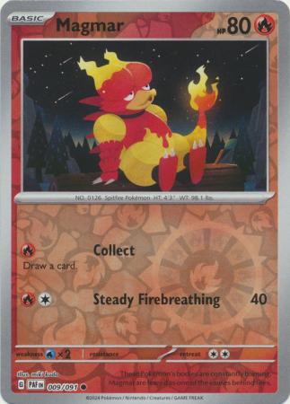 Paldean Fates - 009/091 - Magmar - Reverse Holo