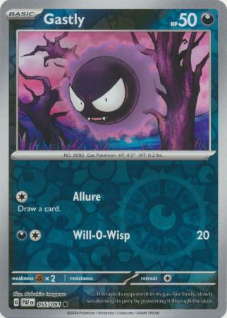 Paldean Fates - 055/091 - Gastly - Reverse Holo