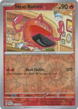 Paldean Fates - 013/091 - Heat Rotom - Reverse Holo