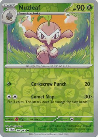 Temporal Forces - 004/162 - Nuzleaf - Reverse Holo