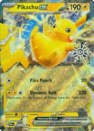 Paldea Evolved - 063/193 - Pikachu ex (Stamped) (Sealed)