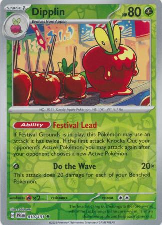 Prismatic Evolutions - 010/131 - Dipplin - Reverse Holo