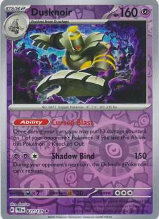 Prismatic Evolutions - 037/131 - Dusknoir - Reverse Holo