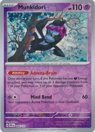 Prismatic Evolutions - 044/131 - Munkidori - Reverse Holo
