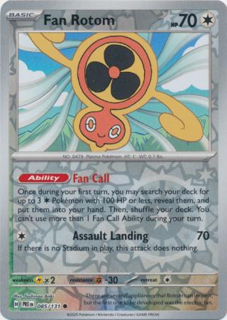 Prismatic Evolutions - 085/131 - Fan Rotom - Reverse Holo