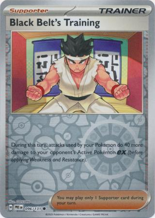 Prismatic Evolutions - 096/131 - Black Belt's Training - Reverse Holo