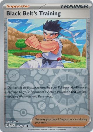Prismatic Evolutions - 097/131 - Black Belt's Training - Reverse Holo