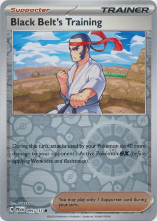 Prismatic Evolutions - 099/131 - Black Belt's Training - Reverse Holo