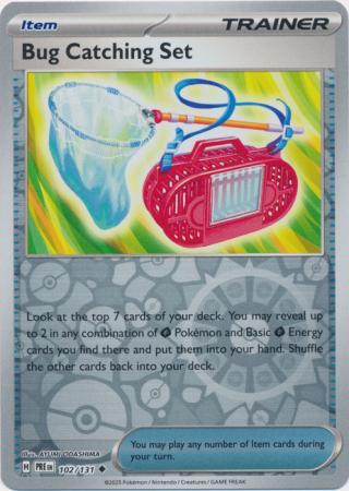 Prismatic Evolutions - 102/131 - Bug Catching Set - Reverse Holo