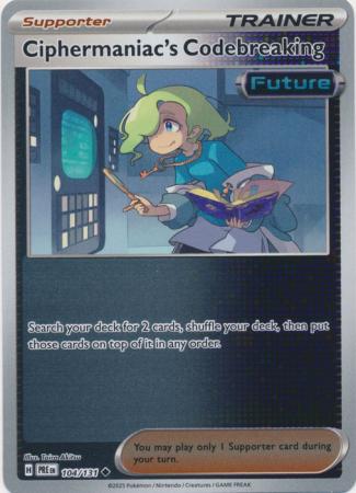Prismatic Evolutions - 104/131 - Ciphermaniac's Codebreaking - Reverse Holo
