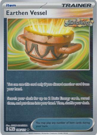 Prismatic Evolutions - 106/131 - Earthen Vessel - Reverse Holo