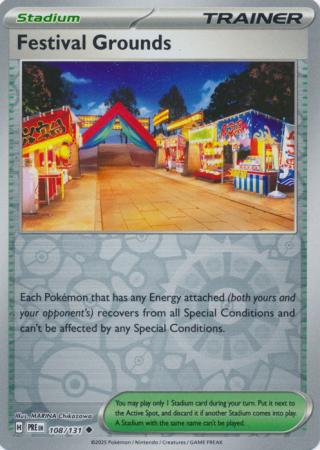 Prismatic Evolutions - 108/131 - Festival Grounds - Reverse Holo