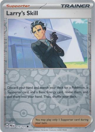 Prismatic Evolutions - 115/131 - Larry's Skill - Reverse Holo