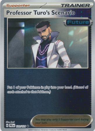 Prismatic Evolutions - 121/131 - Professor Turo's Scenario - Reverse Holo
