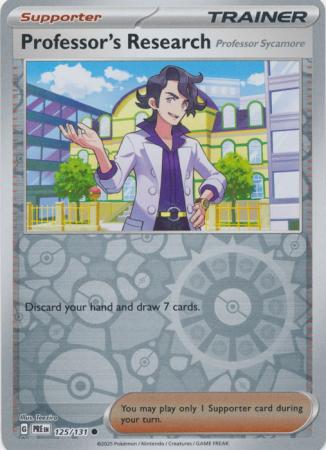 Prismatic Evolutions - 125/131 - Professor's Research (Professor Sycamore) - Reverse Holo