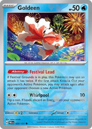 Prismatic Evolutions - 020/131 - Goldeen - Poké Ball Reverse Holo
