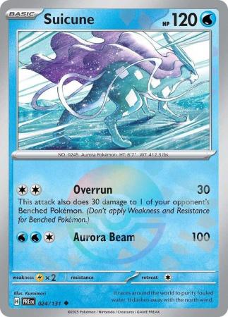 Prismatic Evolutions - 024/131 - Suicune - Poké Ball Reverse Holo