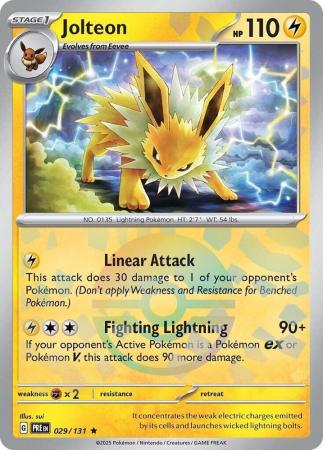 Prismatic Evolutions - 029/131 - Jolteon - Poké Ball Reverse Holo