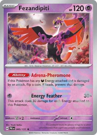 Prismatic Evolutions - 045/131 - Fezandipiti - Poké Ball Reverse Holo