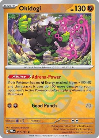 Prismatic Evolutions - 057/131 - Okidogi - Poké Ball Reverse Holo