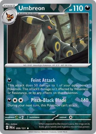 Prismatic Evolutions - 059/131 - Umbreon - Poké Ball Reverse Holo