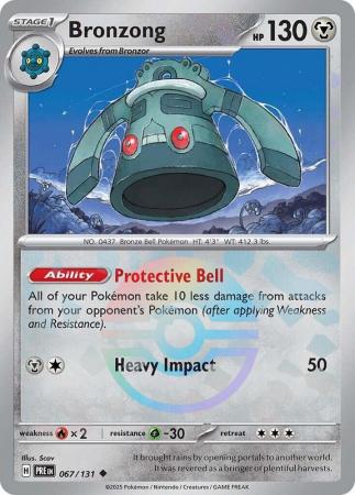 Prismatic Evolutions - 067/131 - Bronzong - Poké Ball Reverse Holo