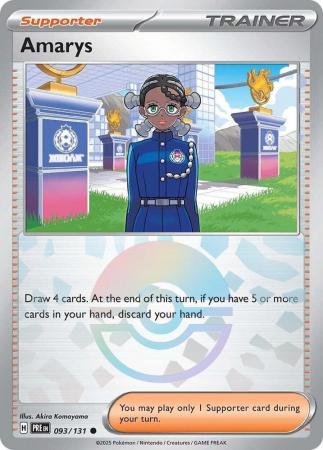 Prismatic Evolutions - 093/131 - Amarys - Poké Ball Reverse Holo