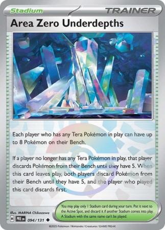 Prismatic Evolutions - 094/131 - Area Zero Underdepths - Poké Ball Reverse Holo